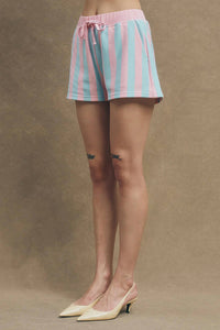Maude Club - STRIPED FRENCH TERRY SHORTS