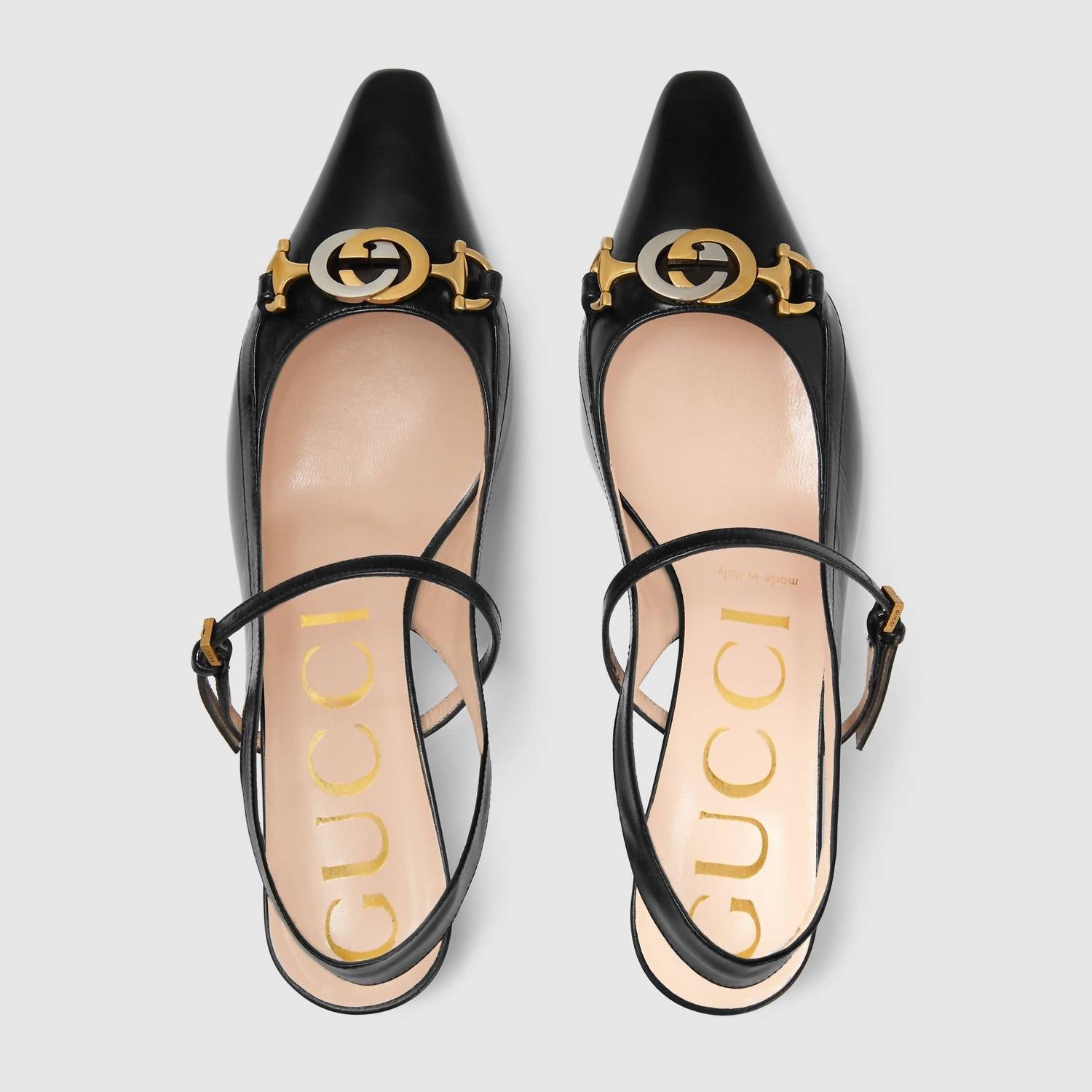 Gucci - Women's Decollete Leather Slingback Pump
