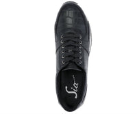 Sio Men's Maverick Croco Sneaker in black - men's sneaker - view 4