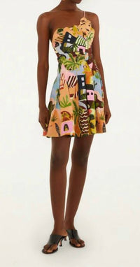 Farm Rio - Tropical Painting Mini Dress