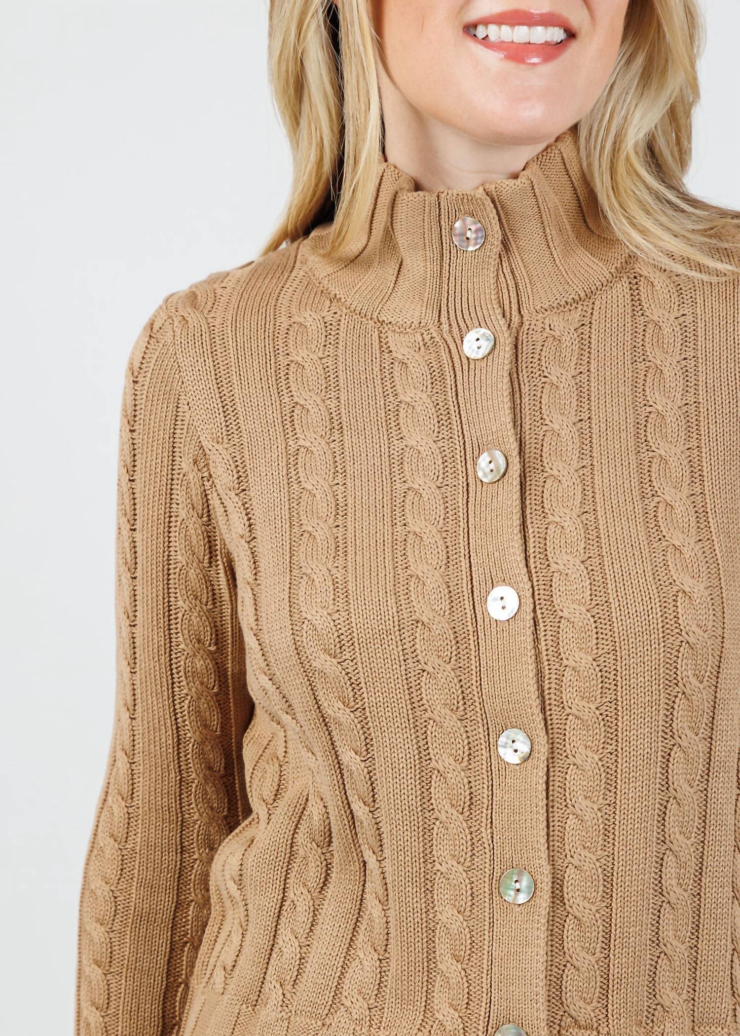 Hinson Wu - Charlie Cable Long Sleeve Cardigan