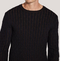 Jack Victor - Men's Cable Crew Neck Top