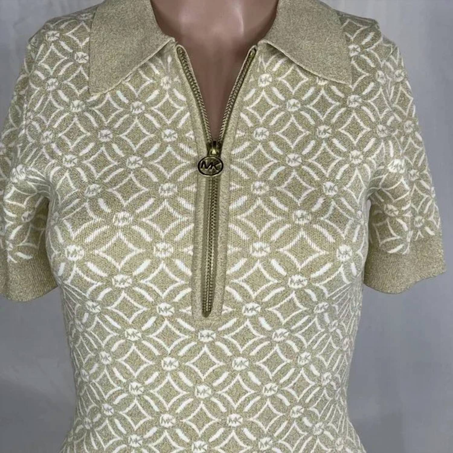 Michael Kors - Short-sleeve Zip Collar Dress