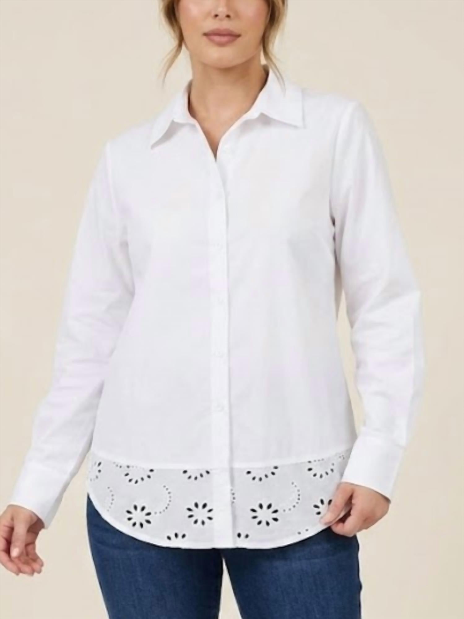 Maude Vivante - George Eyelet Top