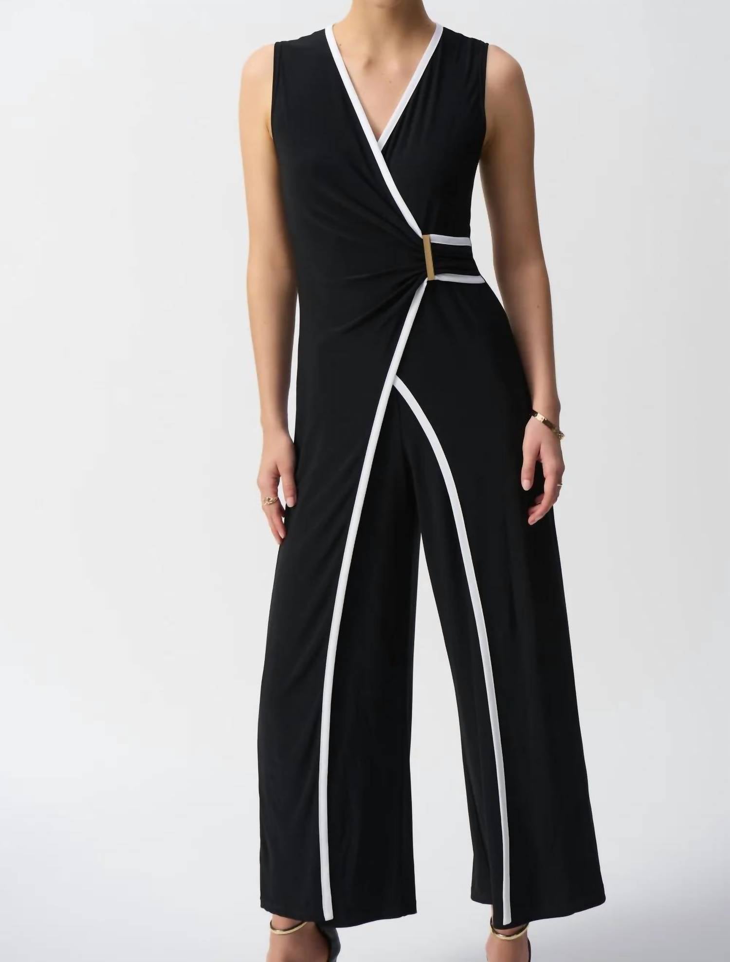 Joseph Ribkoff - Outlined Culotte Jumpsuit