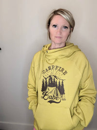 Zenana - Campfire Babe Criss Cross Hoodie