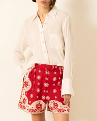 Alix Of Bohemia - Ondine Dobby Cotton Button Down Shirt