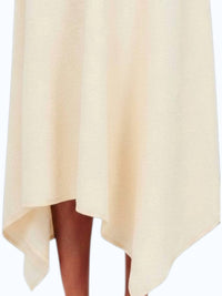Ulla Johnson Florence Midi Dress in cowrie - women's dress - detail view