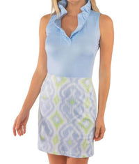 Gretchen Scott - Ruff Neck Sleeveless Jersey Top