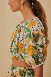 Farm Rio - Biriba Cropped Top