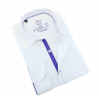 Eight X - Jacquard Button Down Shirt With Trim