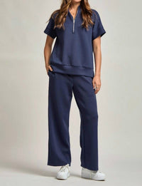 Dear Scarlett Catalina Travel Set in navy - women's sleepwear