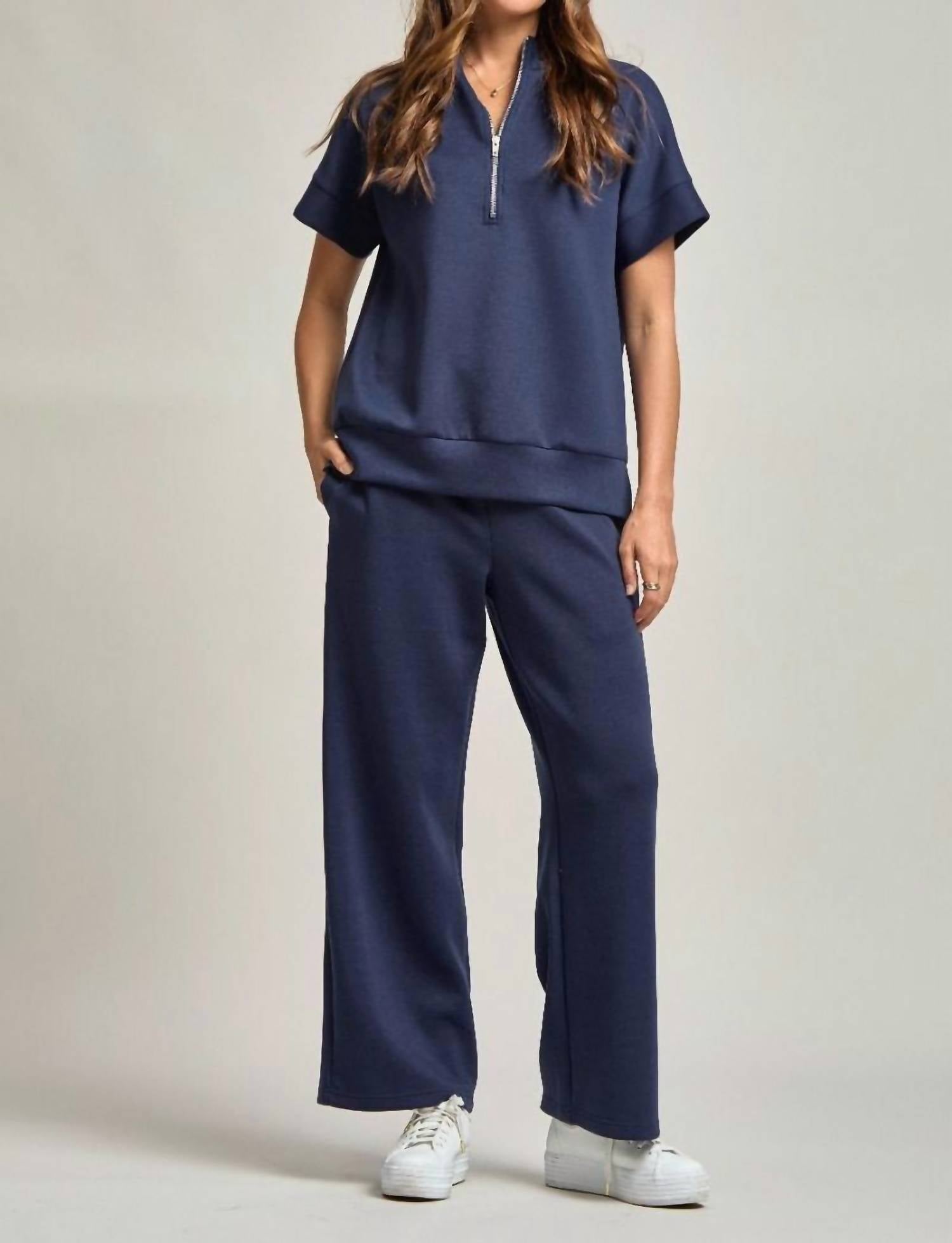Dear Scarlett Catalina Travel Set in navy - women's sleepwear