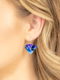 Holly Yashi Women's Mercury Drop Earrings in indigo - women's jewelry - detail view