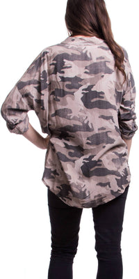 Gigi Moda - Leona Button Top