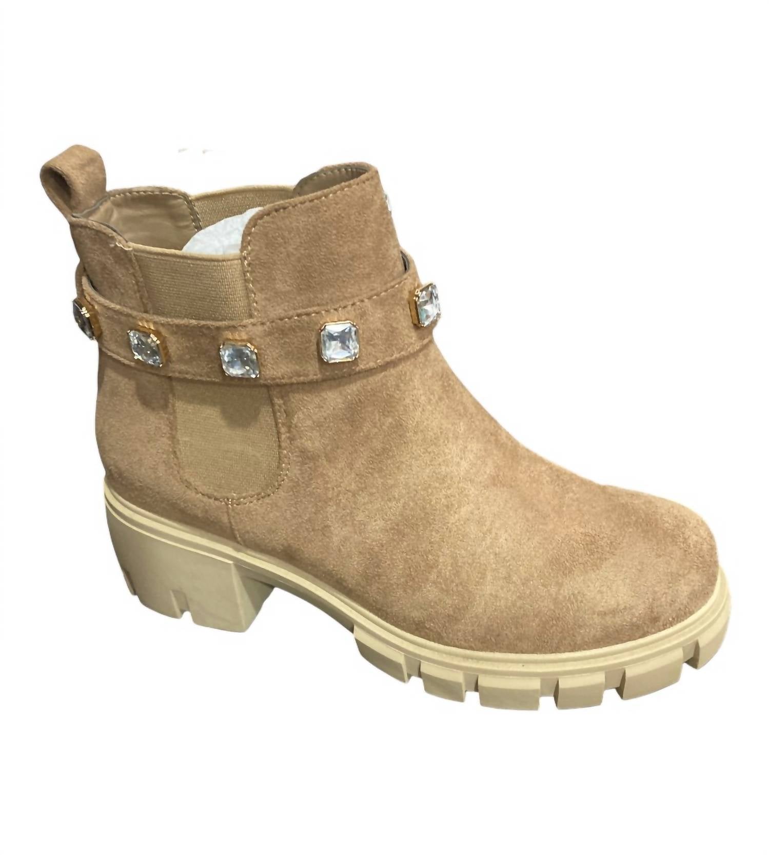 Olem - Women's Diamond Suede Ankle Boots