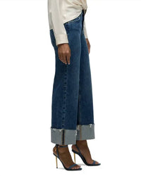 Hudson - Rosie Wide Leg Ankle Cuff Jeans