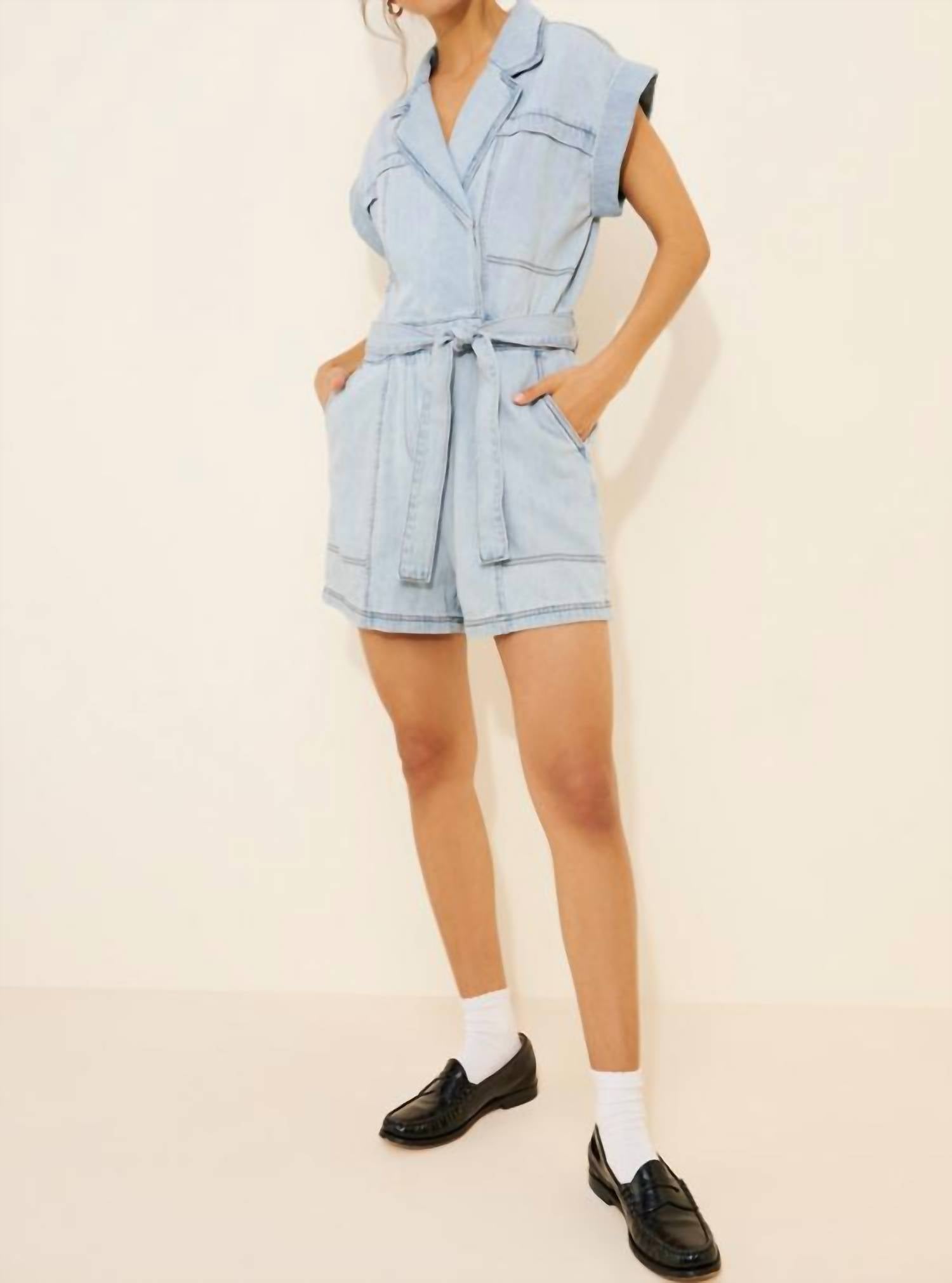 Habitual - Crossfront Belted Romper