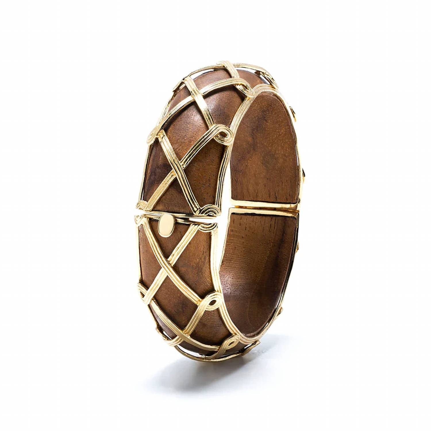 Capucine De Wulf - Women's Earth Goddess Hinged Bangle