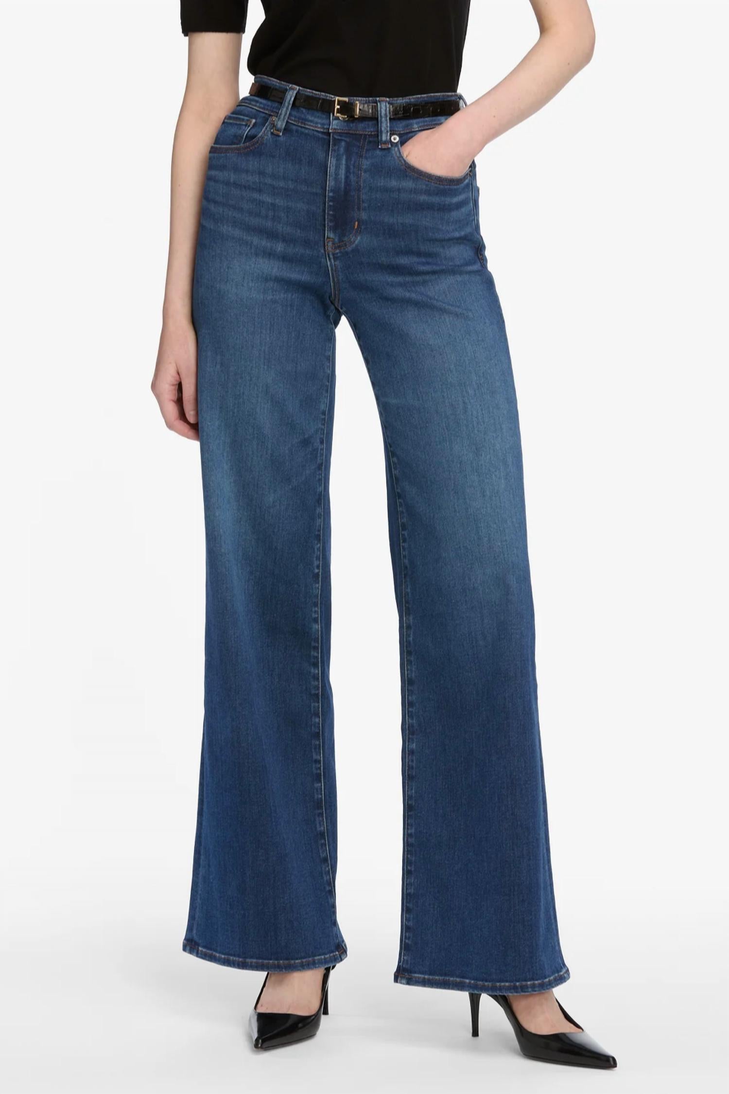 FRAME Le Slim Palazzo Jeans in celebrity 1 - women's jeans