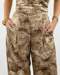 Kld. Signature - Cella Pleated Top And Pants Set