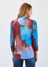 Fdj - Three Quarter Sleeve V-neck Top