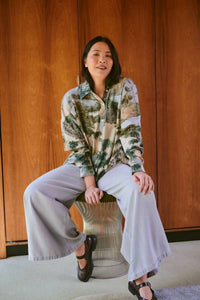 One Hundred Stars - Natural Oversized Shirt