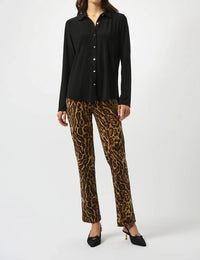 Joseph Ribkoff - Silky Knit Button Front Long Sleeve Top