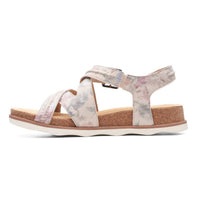 Clarks Women's Brynn Ave Flat Sandal in sand interest - women's sandal - view 4