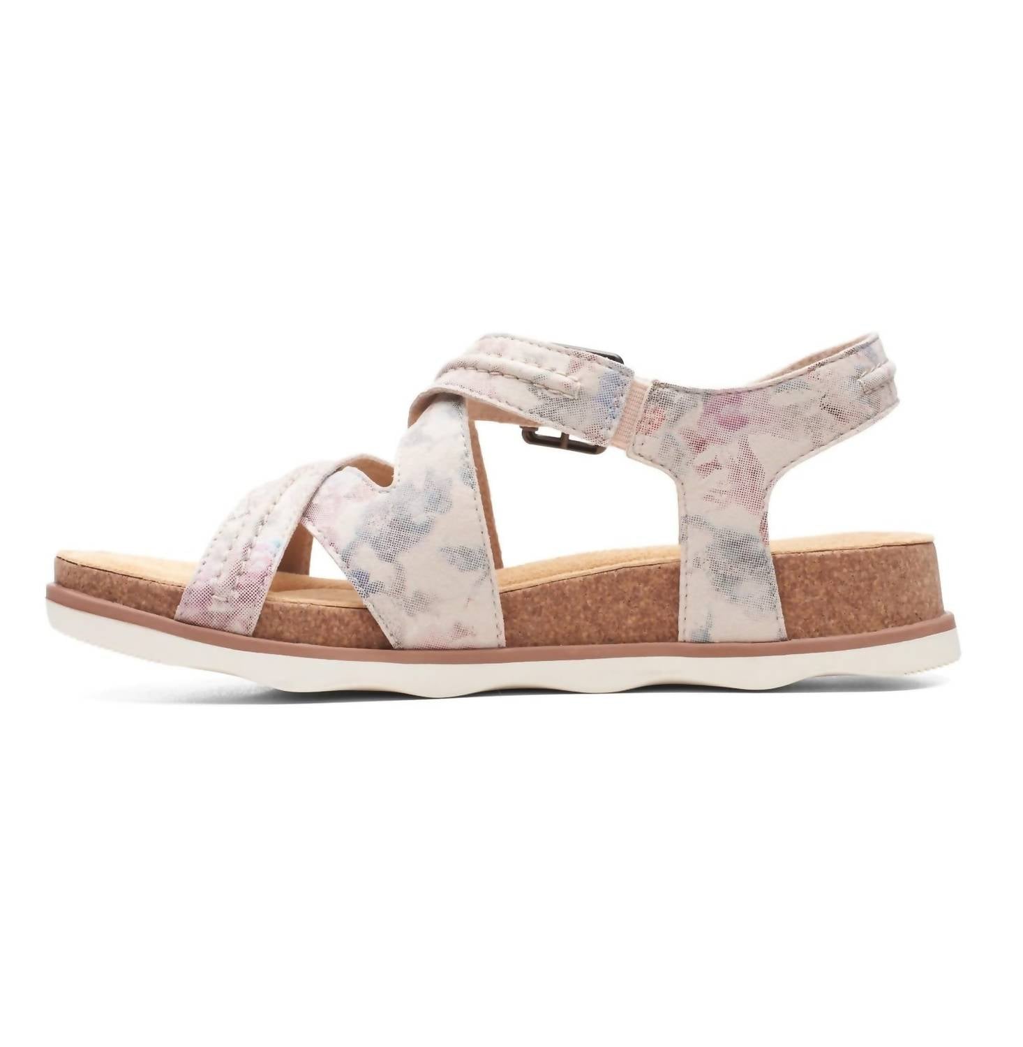 Clarks Women's Brynn Ave Flat Sandal in sand interest - women's sandal - view 4