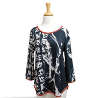 Lemon Grass - Women's Mixed Media Reversible Top