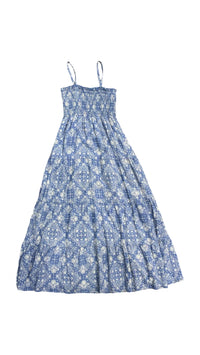 Flowers By Zoe - Girls Bandana Smocked Maxi Dress