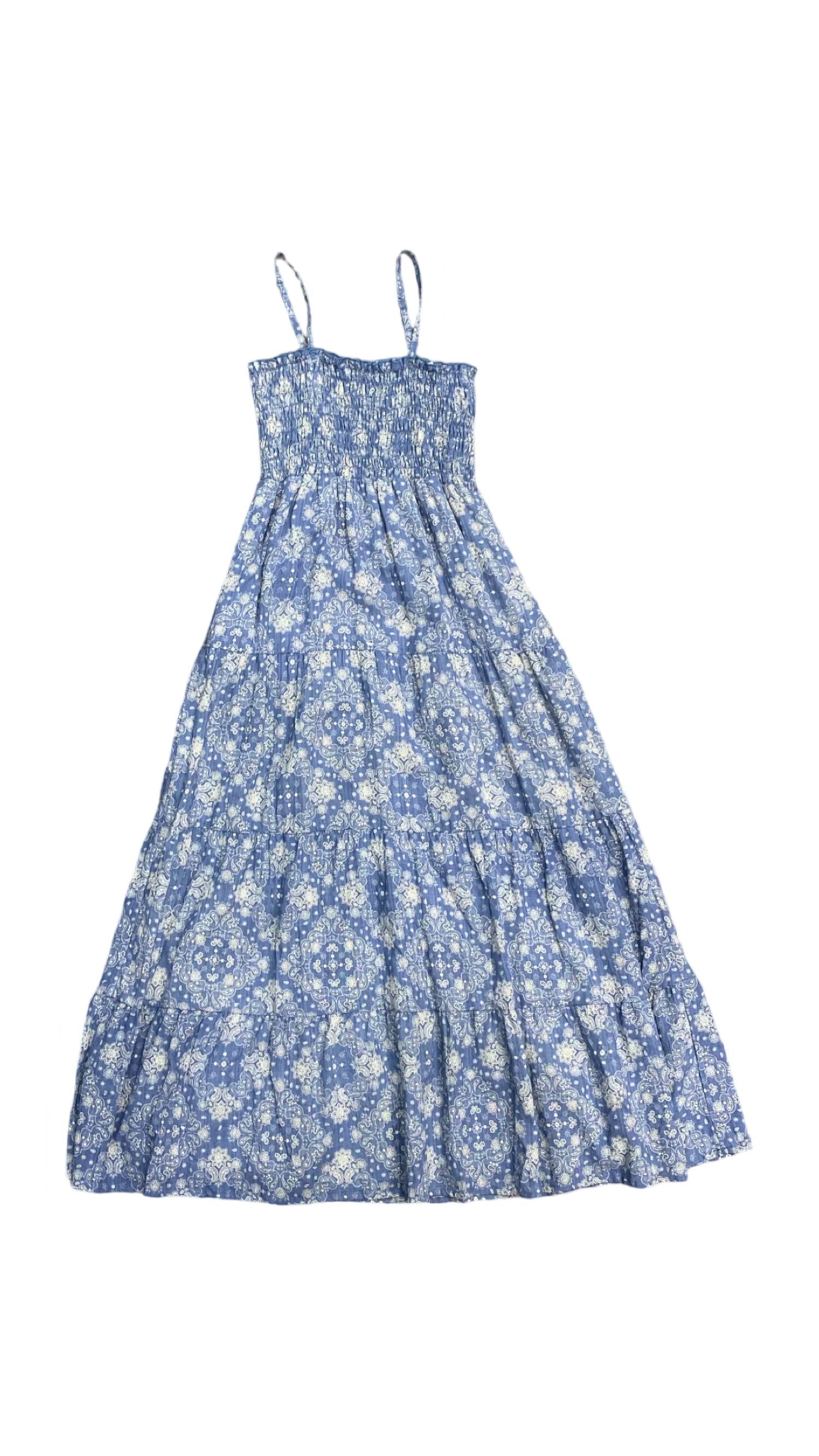 Flowers By Zoe - Girls Bandana Smocked Maxi Dress