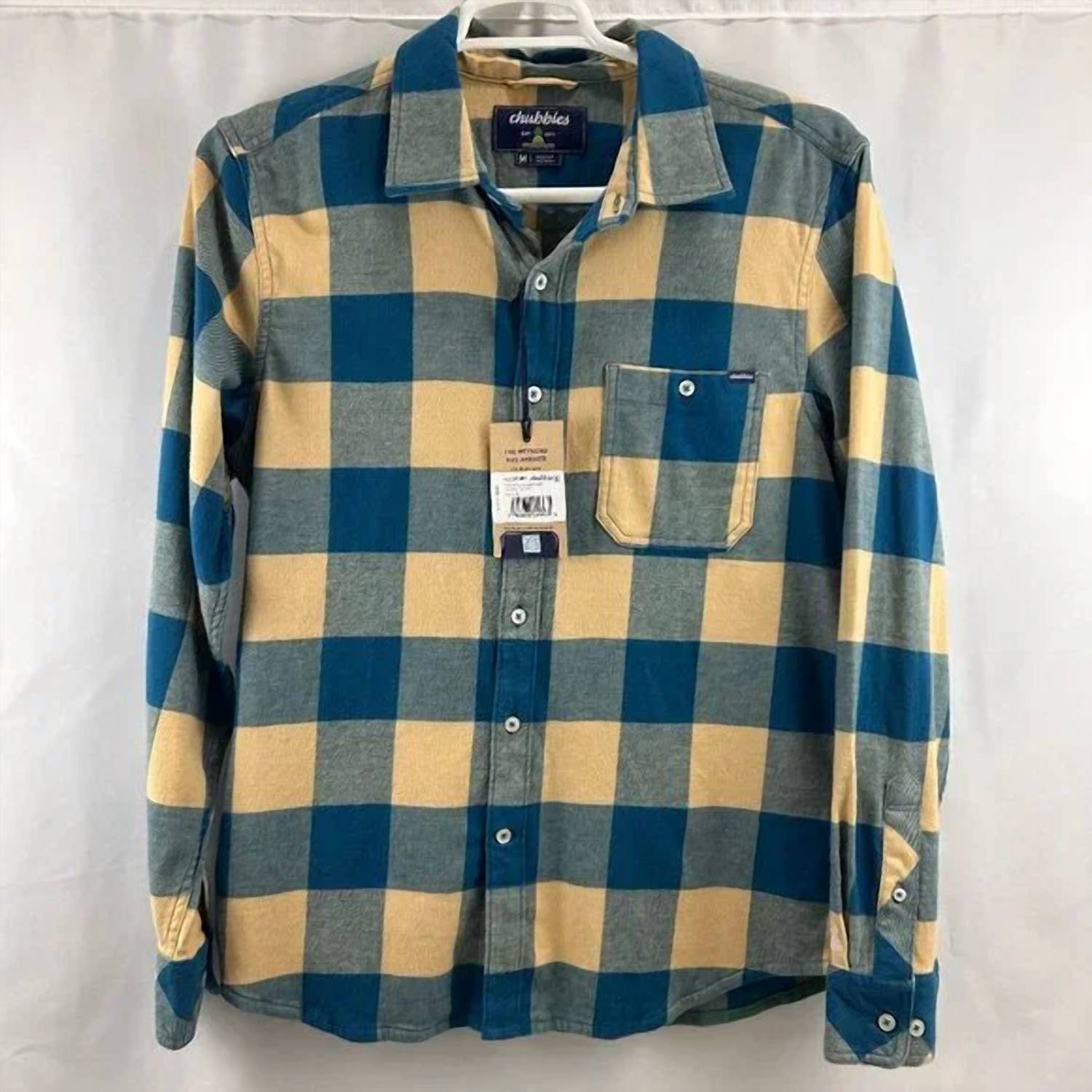 Chubbies - Men's The Dusk Before Dijon Plaid Long Sleeve Shirt