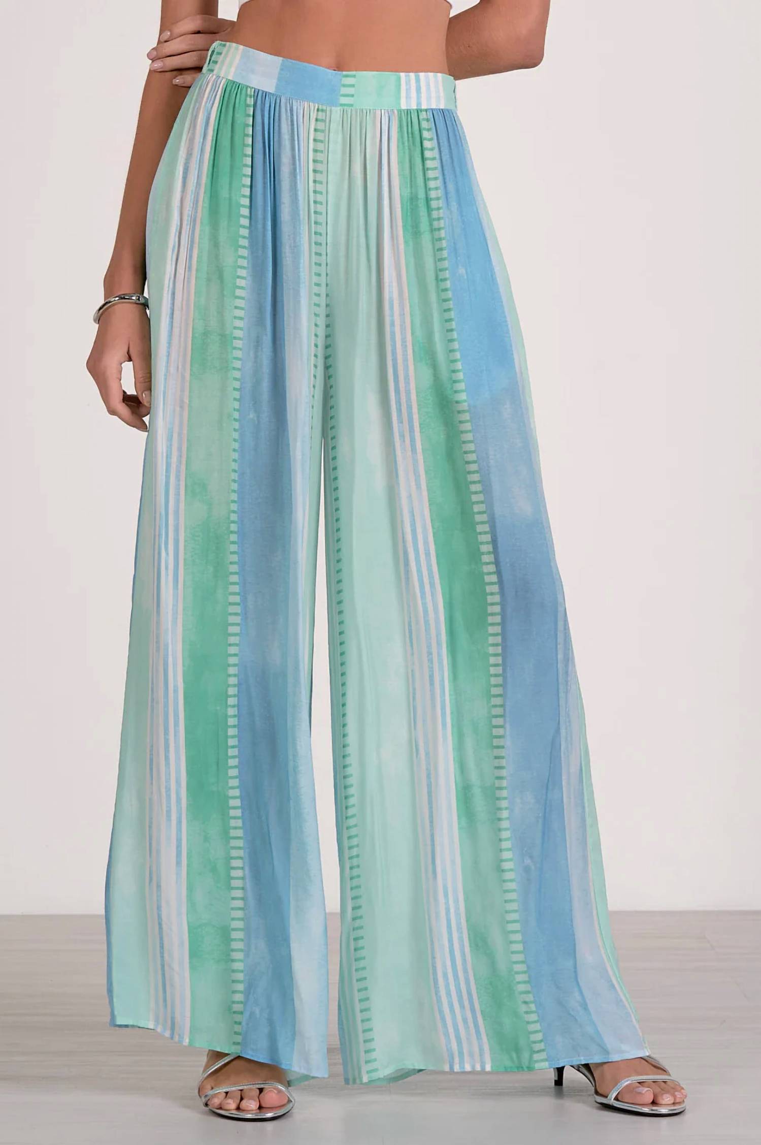 Elan - Striped Wide Leg Pants