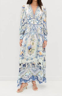 Camilla - Shaped Waistband Maxi Dress