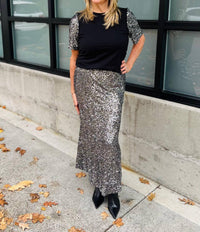 Brave + True - Ritz Sequin Skirt