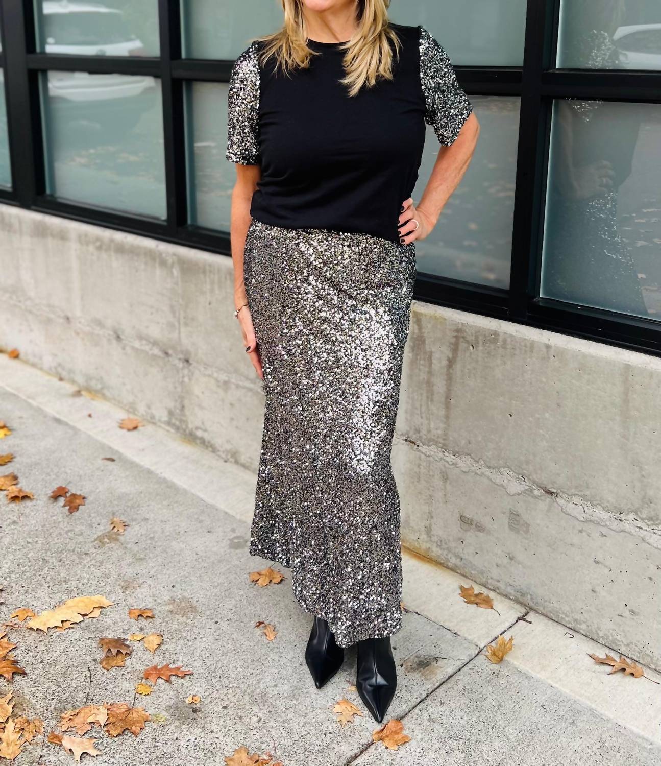 Brave + True - Ritz Sequin Skirt