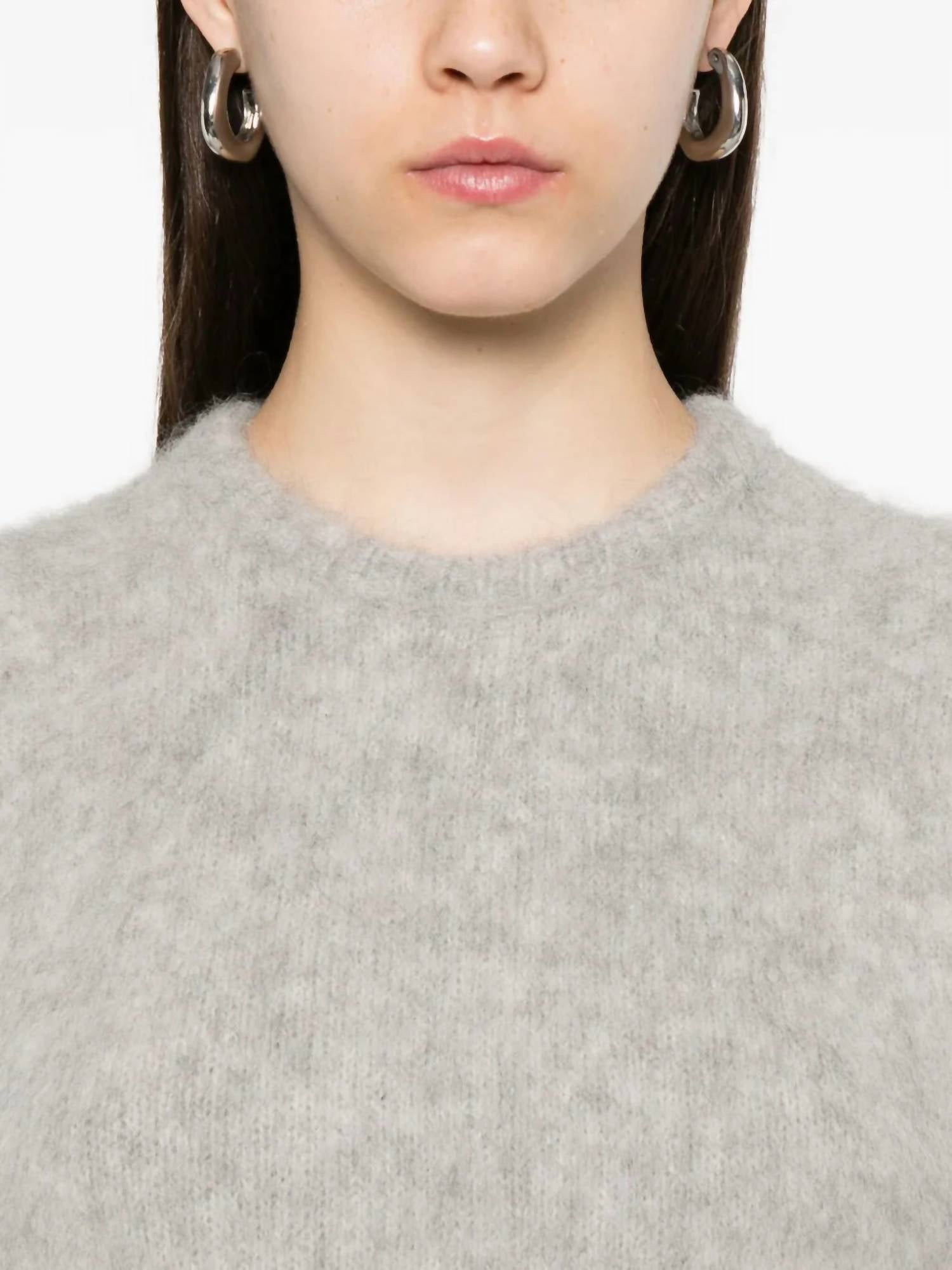 forte forte Baby Alpaca Knit Vest in pearl - women's tank top - alternate view
