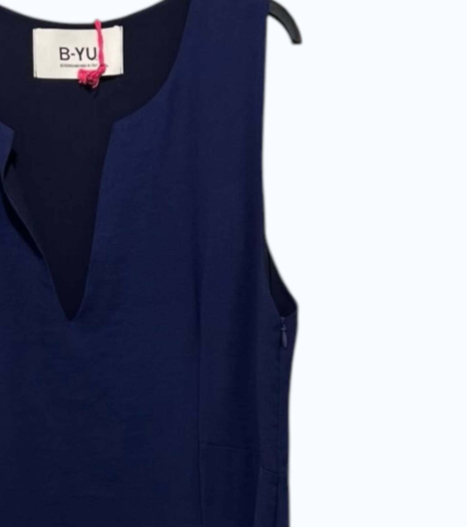 b.yu Women's Mini Shift Dress in blue - women's dress - detail view