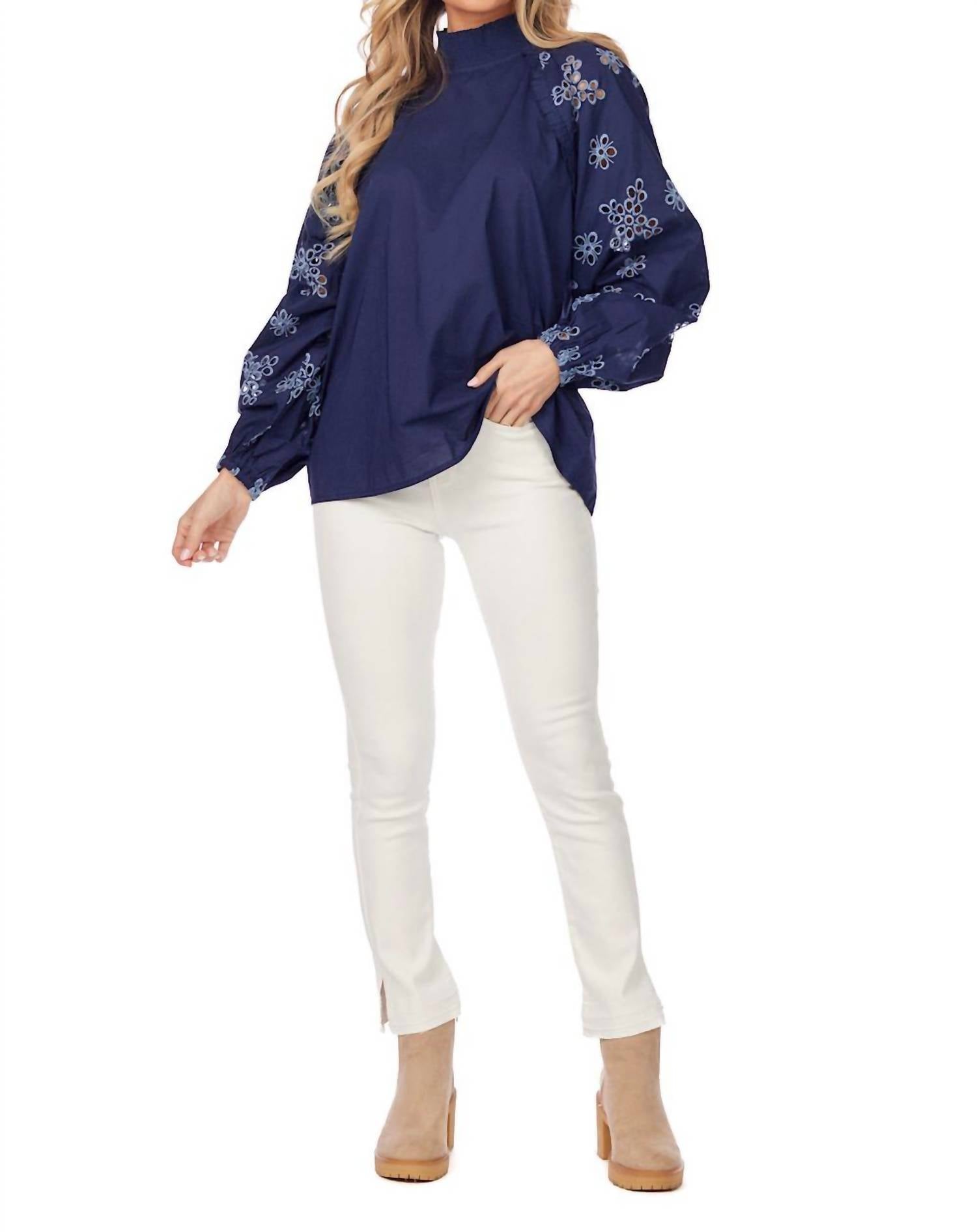 Mudpie - Emilia Eyelet Top