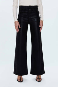 PISTOLA Lana High Rise Ultra Wide Jean in coated noir 2 - women's jeans