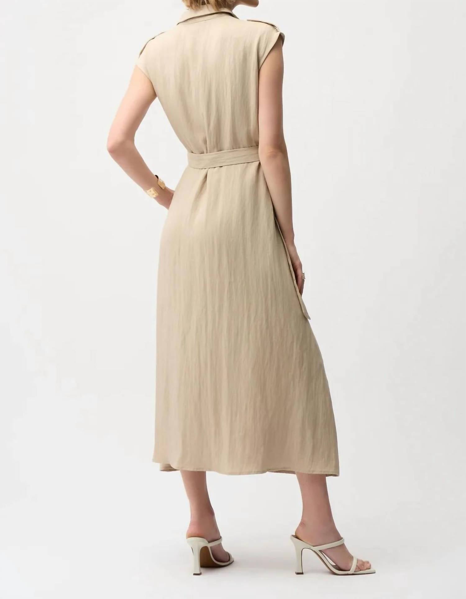 Joseph Ribkoff - Belted Midi Shirt Dress
