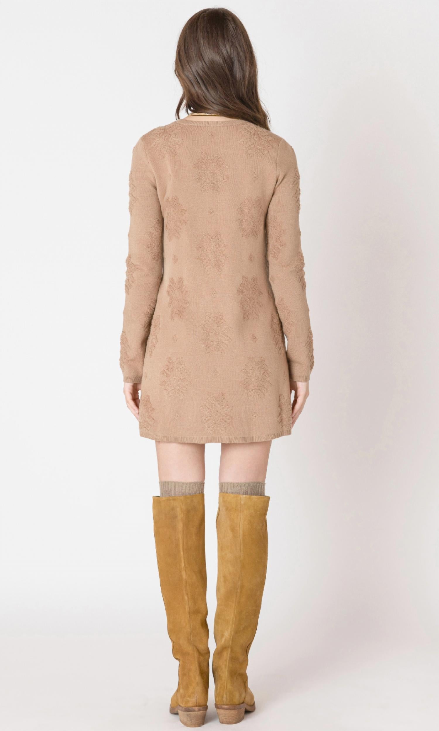 Dex - Patterned Sweater Dress