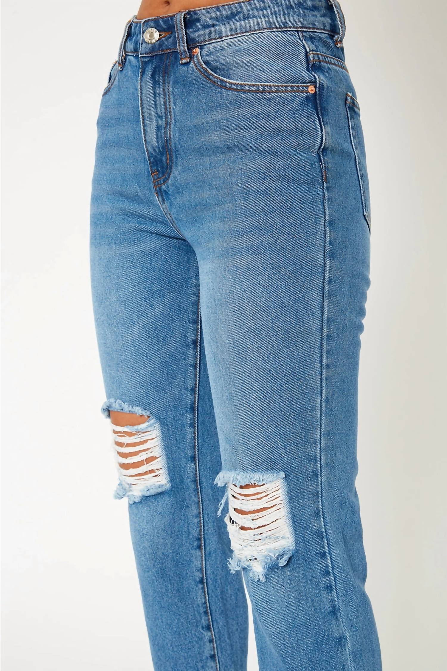 Monkey Ride Jeans - High Waisted Mom Fit Jeans
