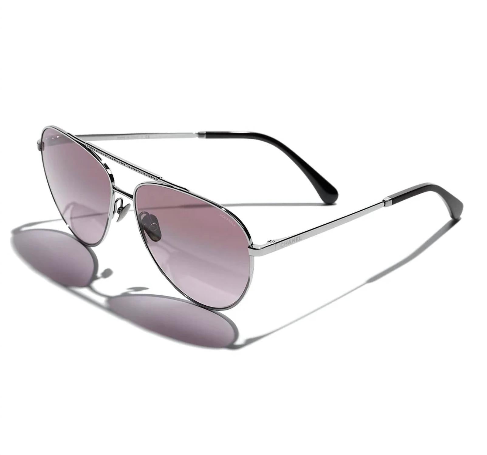 Chanel - Women's Aviator Non Polarized Sunglasses - Small 4279b - C108s1 - 58