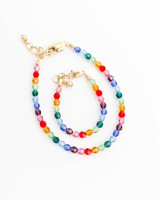Gems By Laura - Women's Rainbow Mom And Baby Bracelet