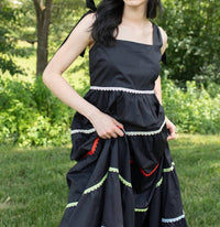 SUGARLIPS Beauty Tiered Maxi Dress in black - women's dress - view 4