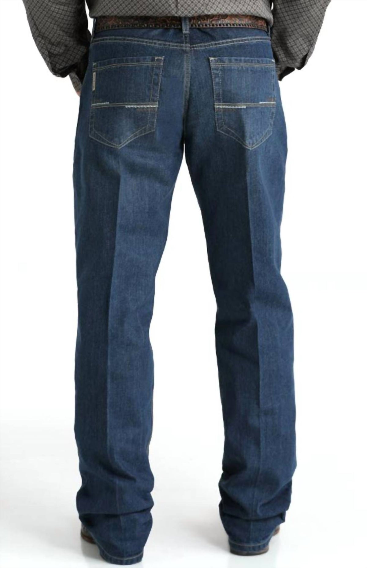 CINCH Men's Performance Boot Cut Jean in dark stone - men's jeans - detail view