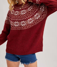 Bluivy - Holiday Faire Isle Knit Sweater